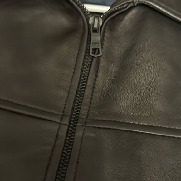 Tommy Hilfiger genuine leather jacket black XL - Picture 9 of 9